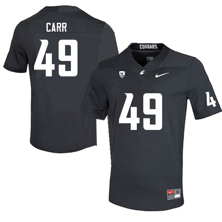 Men-Youth #49 Mason Carr Washington State Cougars College Football Jerseys Sale-Charcoal
